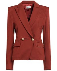 ViCOLO - Rust Blazer Viscose, Polyamide, Elastane - Lyst