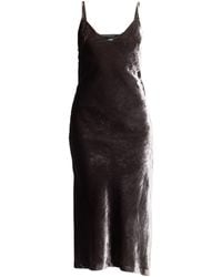 Alpha Studio - Khaki Maxi Dress Polyester - Lyst