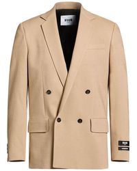 MSGM - Handsome Blazer Virgin Wool, Elastane - Lyst