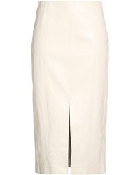 Marella - Midi Skirt Viscose, Polyester, Cotton, Metallic Fiber, Polyurethane - Lyst