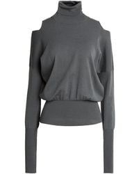 Fedeli - Charcoal Turtleneck Wool, Polyester - Lyst