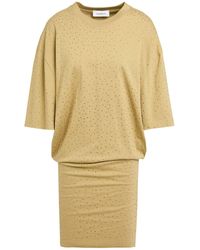 Laneus - Military Mini Dress Cotton - Lyst