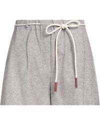 Alysi - Shorts & Bermuda Shorts Viscose, Linen - Lyst