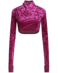 ANDAMANE - Mauve Top Polyamide, Elastane - Lyst