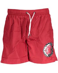 Roberto Cavalli Synthetik Strandhose in Rot für Herren Herren Bekleidung Bademode Boardshorts und Badeshorts 
