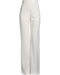 Chloé - Cream Pants Virgin Wool, Cashmere - Lyst