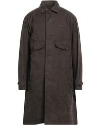 DSquared² - Dark Overcoat & Trench Coat Cotton - Lyst