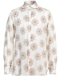 Isaia - Shirt Linen - Lyst