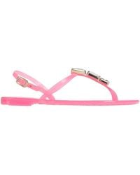 Baldinini - Fuchsia Thong Sandal Rubber - Lyst