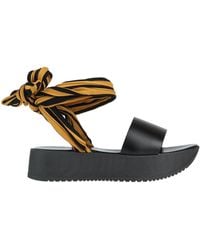 CafeNoir - Sandals Soft Leather, Textile Fibers - Lyst