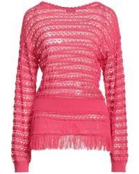 Elisabetta Franchi - Fuchsia Sweater Viscose, Polyester - Lyst