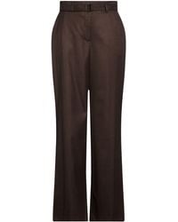 RAFFAELLO ROSSI - Dark Pants Polyester, Viscose, Wool, Elastane - Lyst