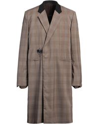 Givenchy - Camel Overcoat & Trench Coat Virgin Wool, Polyamide, Elastane, Wool, Mohair Wool - Lyst