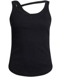 Courreges - Top Cotton, Elastane - Lyst