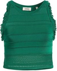 Sandro - Top Viscose, Polyamide, Elastane - Lyst