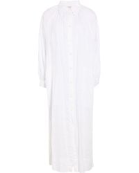 Ottod'Ame - Midi Dress Linen - Lyst