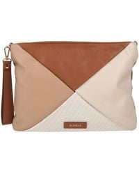 Almala - Handbag Leather, Natural Raffia - Lyst