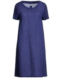 120% Lino - Mini Dress Linen - Lyst