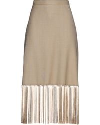 Burberry - Midi Skirt - Lyst