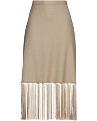 Burberry - Midi Skirt - Lyst