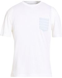 Eleventy - Cream T-Shirt Linen, Cotton - Lyst