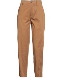 Berwich - Camel Pants Cotton, Elastane - Lyst