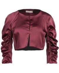 Rinascimento - Burgundy Jacket Polyester, Elastane - Lyst