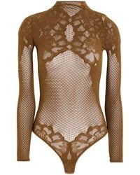 Wolford - Khaki Bodysuit Polyamide, Elastane - Lyst
