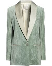 Alysi - Chocolat Blazer Cotton, Metal Fiber, Silk, Polyamide - Lyst