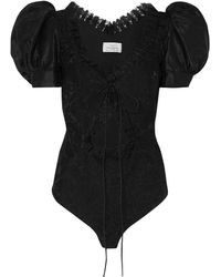 Preen By Thornton Bregazzi - Bodysuit Viscose, Silk - Lyst