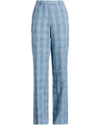 Etro - Slate Pants Linen, Viscose, Cotton, Polyester - Lyst