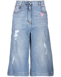 Damen Bekleidung Jeans Capri-Jeans und cropped Jeans Dolce & Gabbana Denim Jeanshose in Blau 