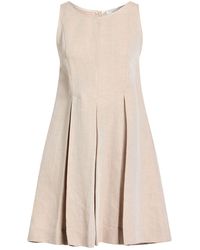 Beatrice B. - Sand Mini Dress Linen, Cotton - Lyst
