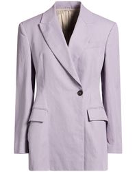 Brunello Cucinelli - Mauve Blazer Cotton, Linen, Ecobrass - Lyst