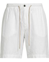 PT Torino - Ivory Shorts & Bermuda Shorts Lyocell, Linen, Cotton - Lyst