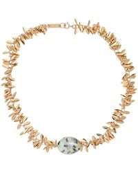 Isabel Marant - Light Necklace Brass, Stone, Tin - Lyst