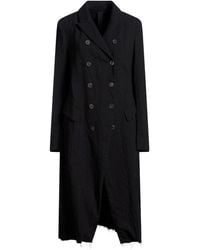 Forme D'expression - Overcoat & Trench Coat Viscose, Virgin Wool - Lyst