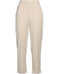19.70 Nineteen Seventy - Ivory Pants Viscose, Polyamide, Elastane - Lyst