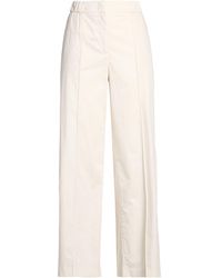 Peserico - Easy Ivory Pants Cotton, Elastane - Lyst