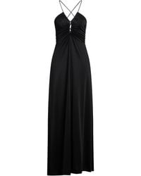 Ganni - Crepe Jersey Maxi Dress - Lyst