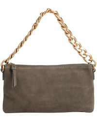 LES VISIONNAIRES - Alice Chain Cozy Leather -- Military Handbag Bovine Leather - Lyst