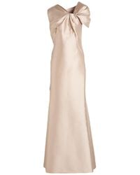 Alberta Ferretti - Sand Maxi Dress Polyester, Silk - Lyst
