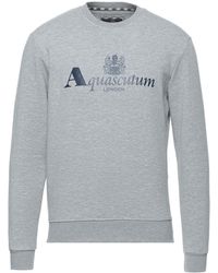 AQUASCUTUM waterfield LOGO FELPA GRIGIA 