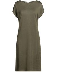 Malo - Military Mini Dress Cotton, Silk - Lyst