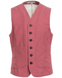Messagerie - Patrizio Piscaglia Mauve Tailored Vest Cotton, Polyester - Lyst