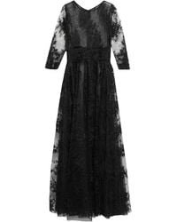 ATELIER LEGORA - Maxi Dress Polyamide, Viscose, Polyester, Virgin Wool, Elastane - Lyst