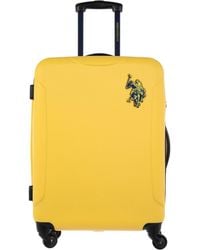 us polo assn suitcase yellow