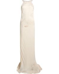 Twinset - Ivory Maxi Dress Viscose - Lyst