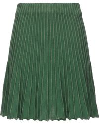 Akep - Military Mini Skirt Cotton, Polyester, Metallic Polyester - Lyst