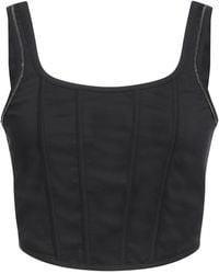 Brunello Cucinelli - Top Cotton, Polyamide, Elastane, Brass - Lyst
